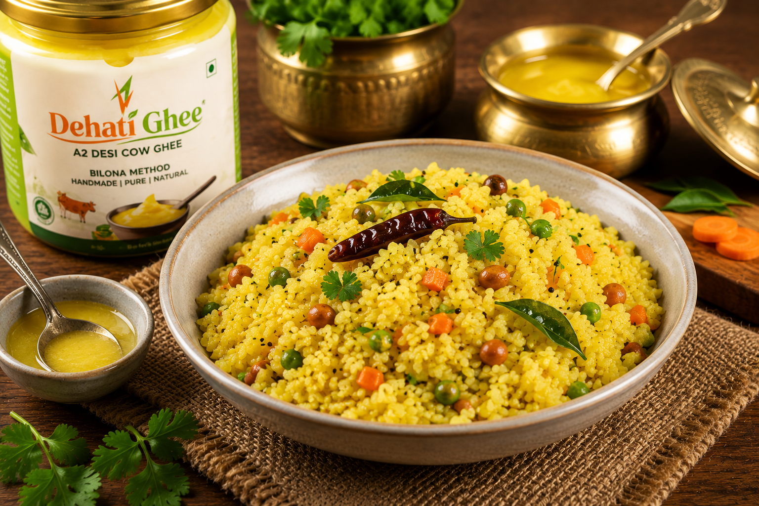 Breakfast and Cooking with Dehati Ghee