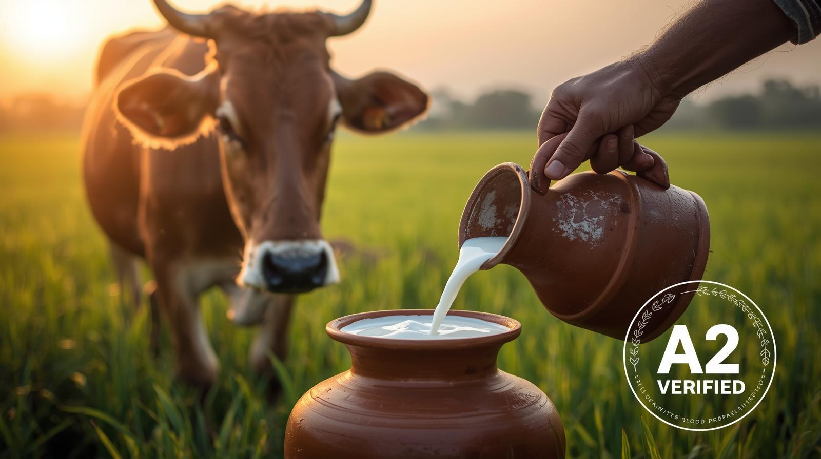 A2 Desi Cow Milk from village cows